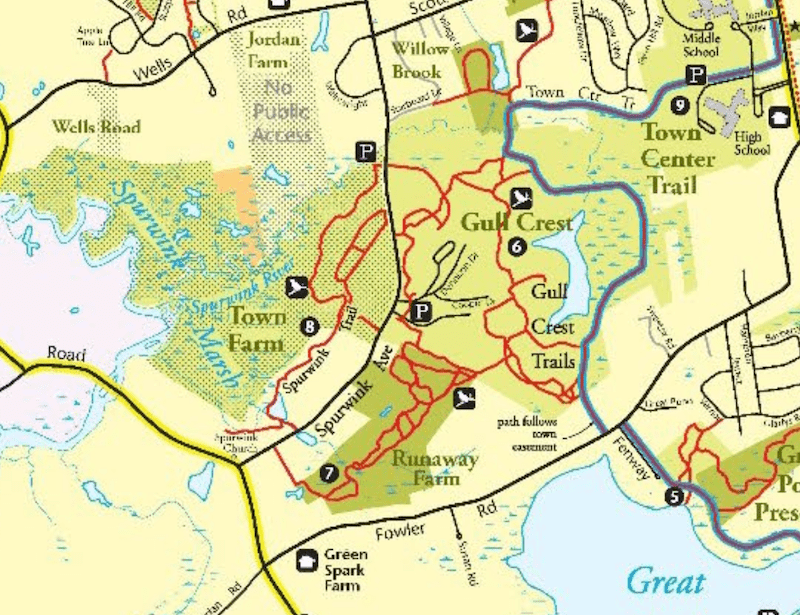 Gull Crest, Willow Brook, Runaway Farm, and Town Center Trails, Cape ...